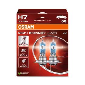 Autóizzók H7, 12V, 55W, PX26d, Night Breaker Laser (2 db)