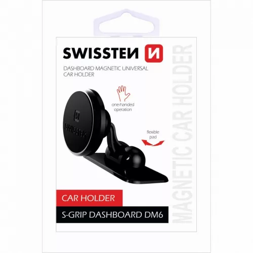 Swissten S-Grip DM6 mágneses autós tartó műszerfalra
