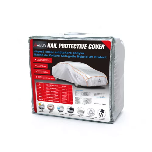 Jégeső elleni autóponyva – EVA 5mm habszivaccsal, UV-védelemmel, fényvisszaverő jelzéssel - SUV méret