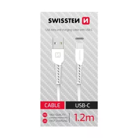 Adatkábel USB / USB-C (fehér, 1,2m)