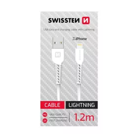 Adatkábel USB / lightning (fehér, 1,2m)