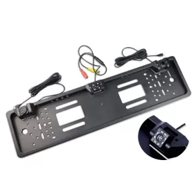   CA-BG482-2 8LED-es Rendszámtábla keretbe épített tolatókamera + 2db tolatószenzor