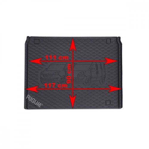 Opel Combo D 2011-2018 (5 személyes, L1) Rigum méretpontos csomagtértálca