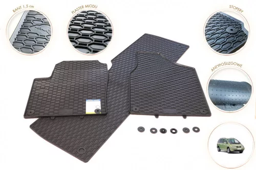 Ford Galaxy 1995-2006 Geyer & Hosaja méretpontos gumiszőnyeg szett