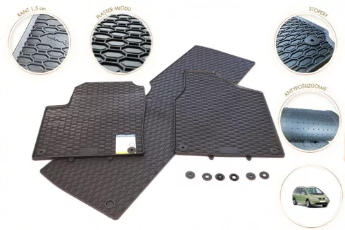 Seat Alhambra 1995-2010 Geyer & Hosaja méretpontos gumiszőnyeg szett