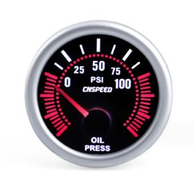 Olajnyomás mérőóra fekete számlappal