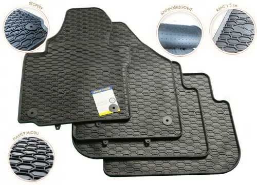 VW Touran 2003-2015 (5 személyes) Geyer & Hosaja méretpontos gumiszőnyeg szett