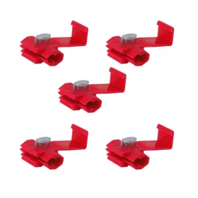   5DB-os Elektromos gyorscsatlakozók, piros, 0,5-1mm kw, 22-18AWG, 10A max / 86298