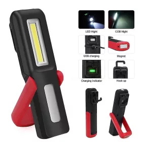   Nagy teljesítményű hordozható COB LED-es szerelőlámpa 1200mah LA626