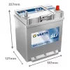 Autóakkumulátor Varta Blue Dynamic 40Ah, 12V, 330A, A13