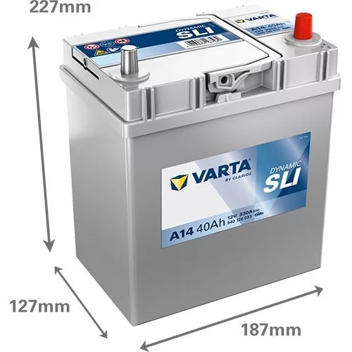 Varta Blue Dynamic autóakkumulátor 40Ah, 12V, 330A, A14