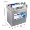 Autóakkumulátor Varta Blue Dynamic 40Ah, 12V, 330A, A15