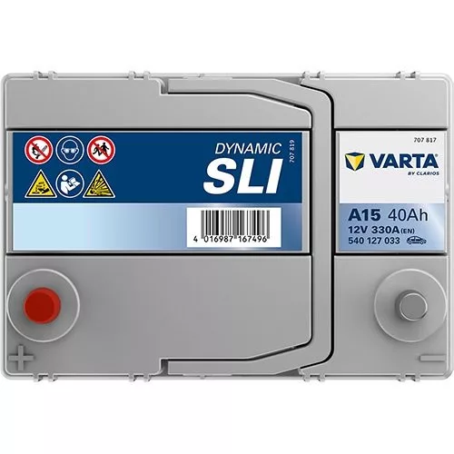 Autóakkumulátor Varta Blue Dynamic 40Ah, 12V, 330A, A15