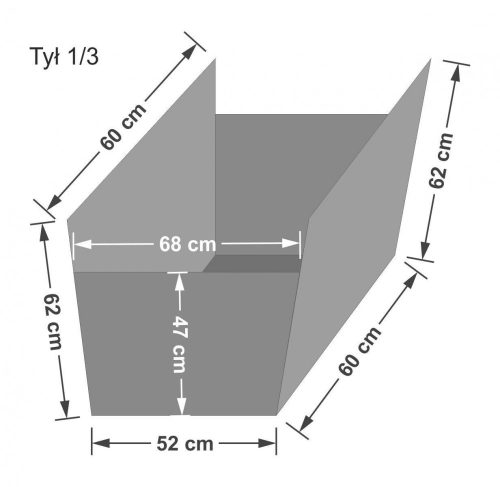 ATRA Vízálló védőburkolat háziállatok szállítására, hátsó ülésre - 1/3-as kivitel