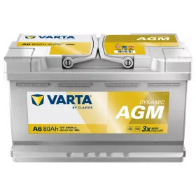 Autóakkumulátor Varta Dynamic AGM 80Ah, 12V, 800A, A6