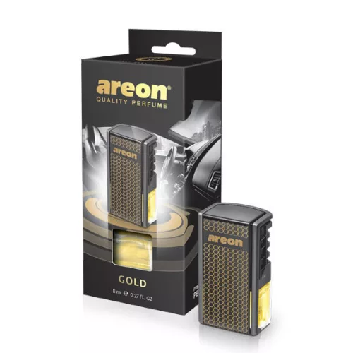 Luxus autóparfüm Areon Gold (rácsra, 8ml)