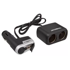 Szivargyújtó elosztó + USB 12V WF0097