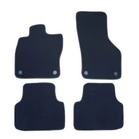   Textilní autokoberce Škoda Octavia III. 2013-2020 (černé, černý nubuk, žlutá nit)