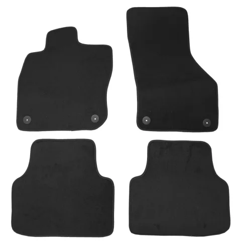 Textilní autokoberce Škoda Octavia IV. 2020- (kulatá fixace, černé)