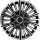 Dísztárcsa 13" Motion Silver & Black (KC)