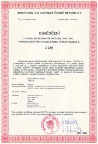 AutoSock 540 személyautó textil hólánc