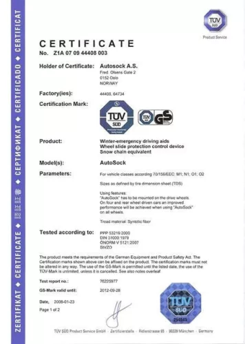 AutoSock 697 személyautó textil hólánc