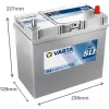 Autóakkumulátor Varta Blue Dynamic 45Ah, 12V, 330A, B31