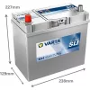 Autóakkumulátor Varta Blue Dynamic 45Ah, 12V, 330A, B34