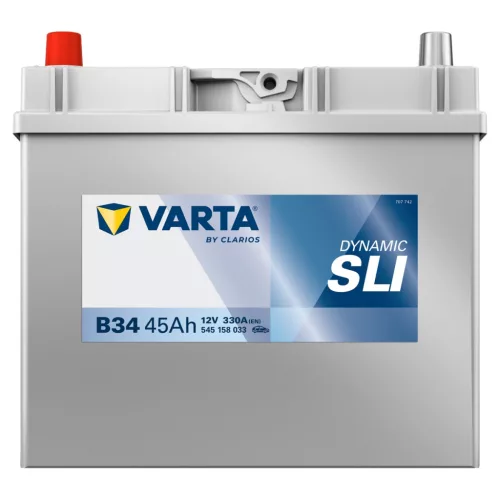 Autóakkumulátor Varta Blue Dynamic 45Ah, 12V, 330A, B34