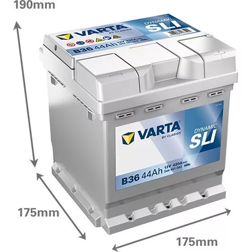 Autóakkumulátor Varta Blue Dynamic 44Ah, 12V, 420A, B36