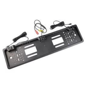   Rendszámtábla keretbe épített tolatókamera 8LED-es + 2db tolatószenzor