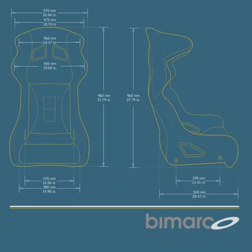 Versenyülés, Bimarco Speed, fekete, nem homológ