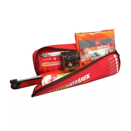 Kötelező felszerelés táska H1 izzókkal és vontatókötéllel