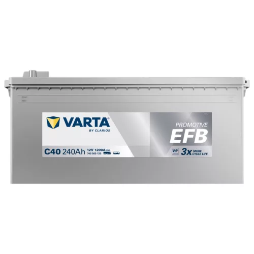 Autóakkumulátor Varta Promotive EFB 240Ah, 12V, 1200A, C40