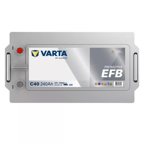 Autóakkumulátor Varta Promotive EFB 240Ah, 12V, 1200A, C40