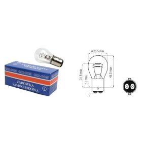 Izzó, 12V, 21/5W, BAY15D