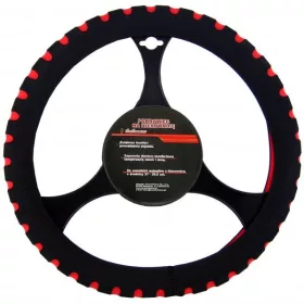   Szivacsos kormányvédő, fekete-piros, Sprint II, 37-39 cm (ST-AT165, CM86353)