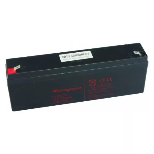 Tartalék akkumulátor Alarmguard 12V, 2,6Ah, 34A