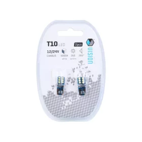 Izzó, Vision W5W T10 12/24V 12x 2016 SMD LED Canbus, fehér
