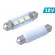 Izzó, Szofita, VISION, 12V,SV8.5 41mm 3x5050 SMD LED, fehér