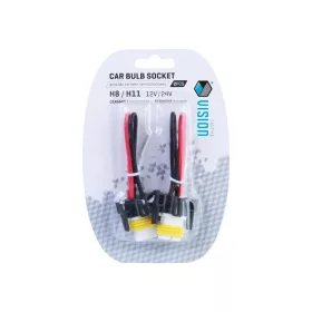 Kerámia izzófoglalat vezetékkel 15cm, H8/H11