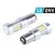 Izzó, VISION P21/5W BAY15d 12/24V 52x4014 SMD LED, Canbus, fehér, 2db