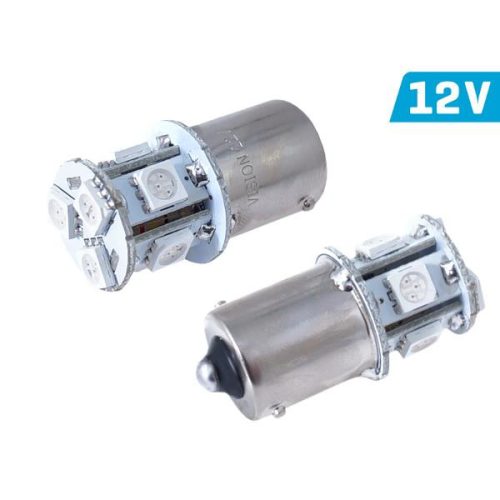 Izzó, VISION PY21W BA15s 12V 8x5050SMD, narancs (KC)