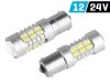 Izzó VISION P21W BA15s 12/24V 30x4014 SMD LED, CANBUS, fehér, 2db