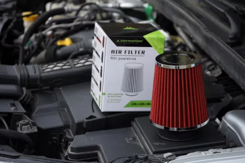 Légszűrő 120x130x90mm, piros