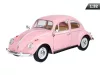 Makett autó, 1:32, VW Classical Beetle 1967, rózsaszín