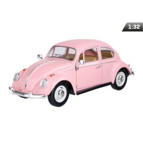 Makett autó, 1:32, VW Classical Beetle 1967, rózsaszín