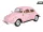 Makett autó, 1:32, VW Classical Beetle 1967, rózsaszín
