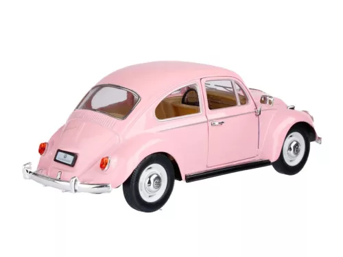 Makett autó, 1:32, VW Classical Beetle 1967, rózsaszín