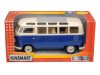 Makett autó, 1:32, VW Classic Bus, kék-krém